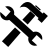 Tools icon representing knowledge management software solutions and resources for organizational success